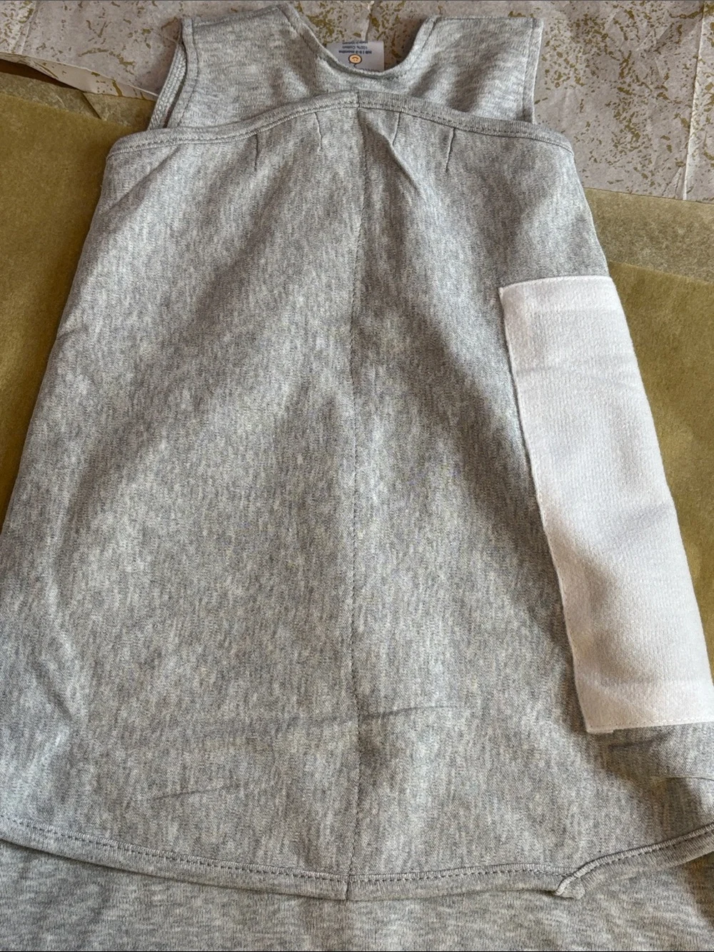 Cottonwood Cotton Grey Penguin Embroidered Sleep Sack Burrito One-Piece Newborn